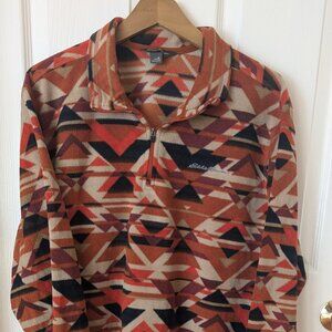 Eddie Bauer quarter zip - awesome pattern!